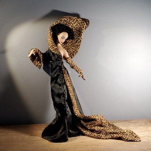 VINTAGE COLLECTABLE PANTHER - HOUSE OF ERTE by Franklin Heirloom Dolls